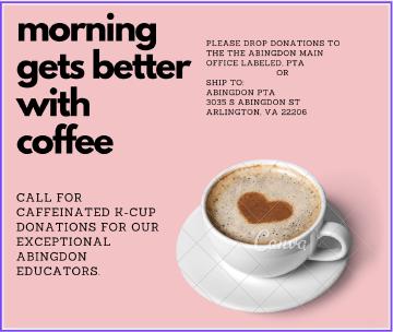 Flyer para donaciones de café