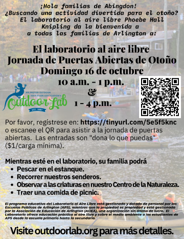 Folleto de laboratorio al aire libre