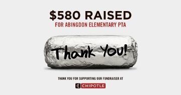 Folleto de agradecimiento de Chipotle