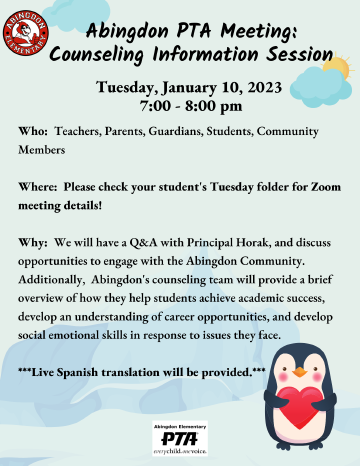 Meeting flyer