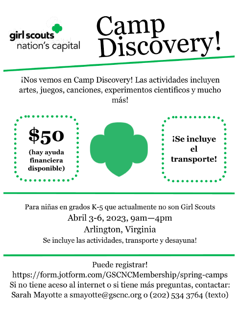 Girl Scout Camp in Spanish