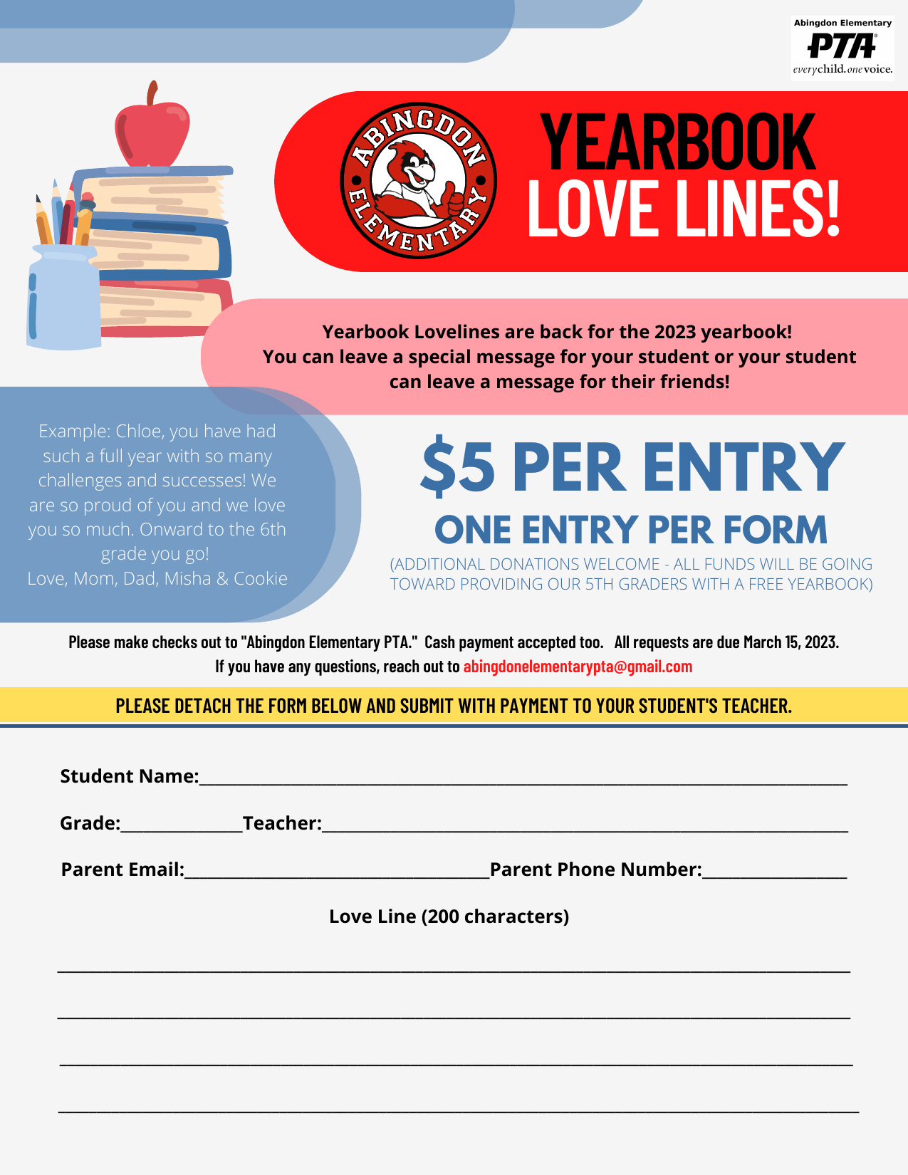 Lovelines form in English