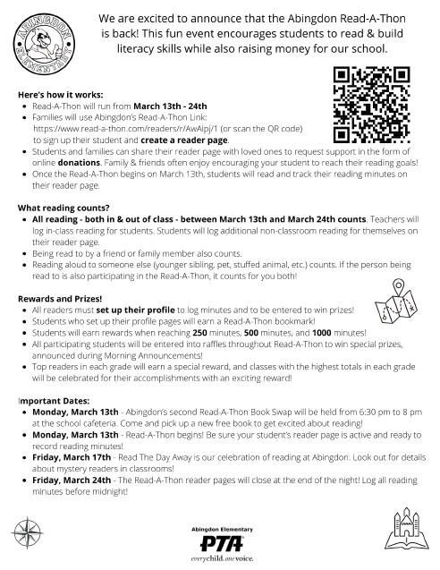 Read-a-thon flyer English