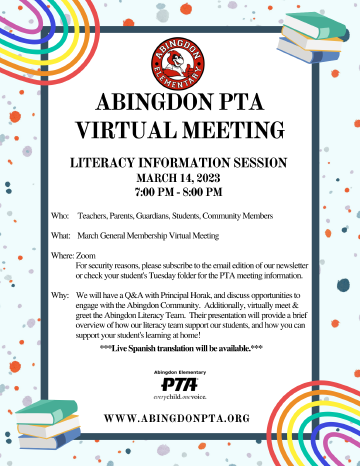 Meeting flyer