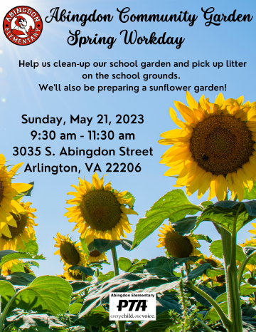 Garden workday flyer