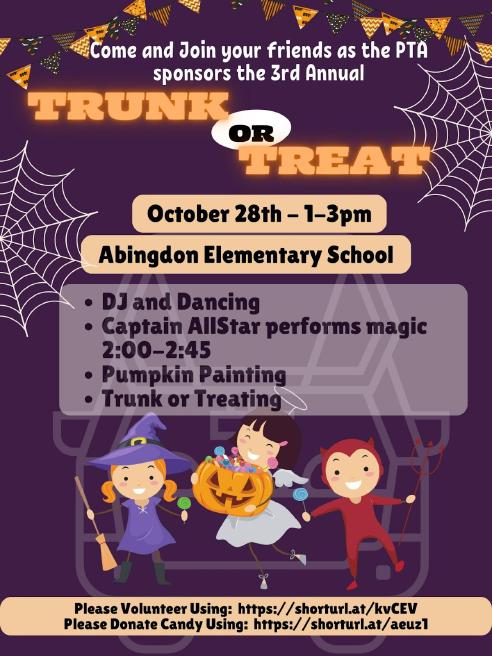 Trunk or Treat flyer