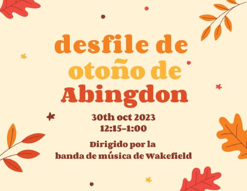 Fall Parade flyer in Spanish