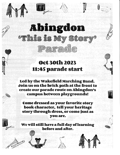Fall Parade flyer in English