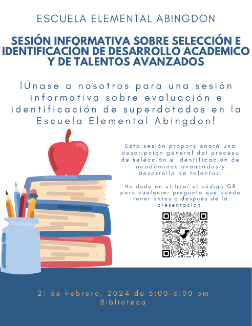 Gifted Services Presentation flyer in Spanish
