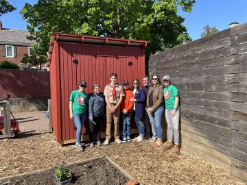 Celebrating the new shed
